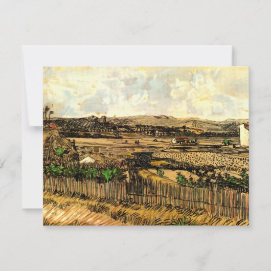 Carte La Moisson en Provence Montmajour de Vincent van G (Devant)