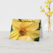 Carte la moissonneuse, Joyeuse fête des mères (Fleur jaune)
