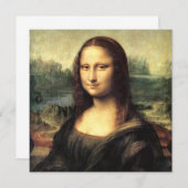 Carte La Mona Lisa Leonardo da Vinci (Devant / Derrière)