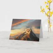Carte La montagne majestueuse (Fleur jaune)
