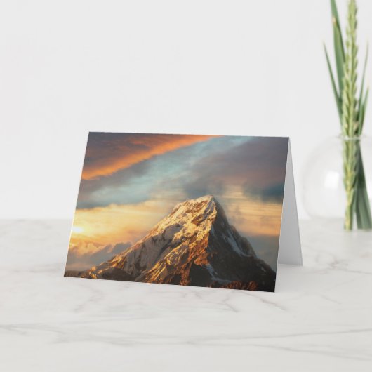 Carte La montagne majestueuse (Devant)