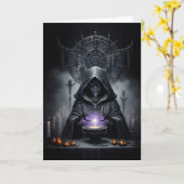 Carte La mort donne un sort à Halloween (Fleur jaune)