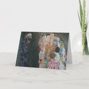 Carte La Mort et la Vie de Gustav Klimt Art Nouveau vint