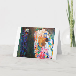 Carte La mort et la vie, Gustav Klimt