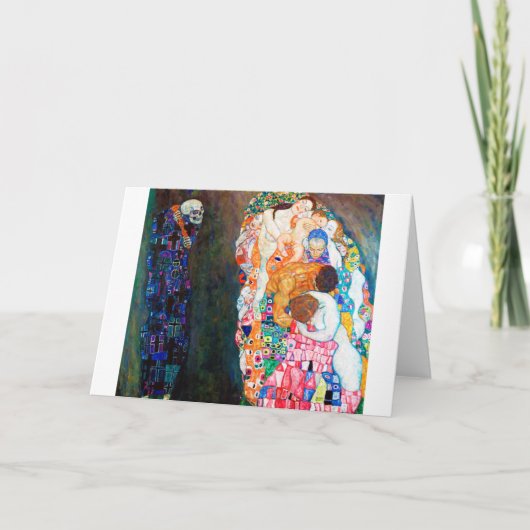 Carte La mort et la vie, Gustav Klimt (Devant)
