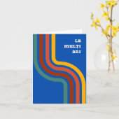 Carte La mulţi ani, anniversaire de la Roumanie (Fleur jaune)