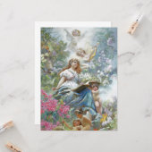 Carte La Muse de la Poésie (par Konstantin Makovsky) (Devant/Arrière en situation)