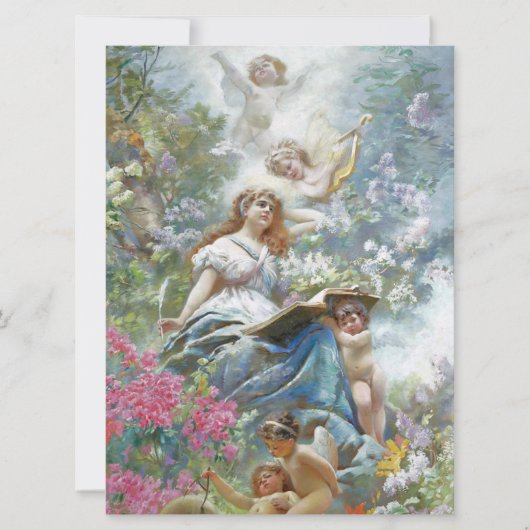 Carte La Muse de la Poésie (par Konstantin Makovsky) (Devant)