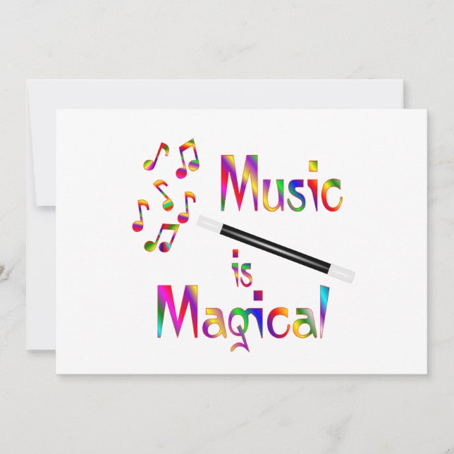 Carte La musique est magique (Devant)