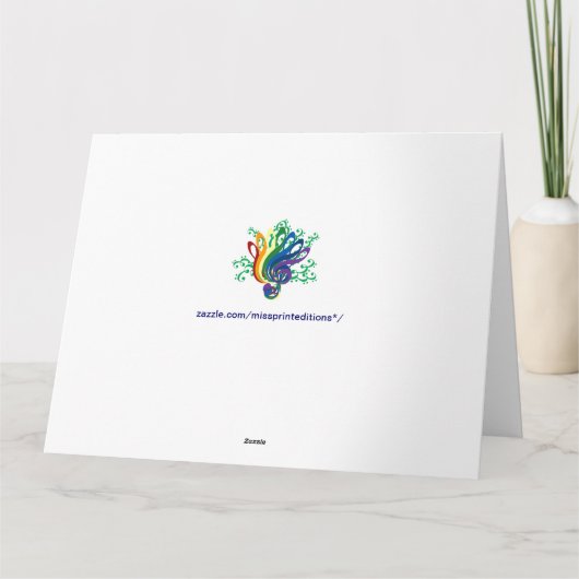 Carte La Musique Est Une Langue Universelle, Version Sur (Dos)