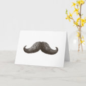 Carte La Mustache (Horizontal) (Fleur jaune)