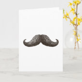Carte La Mustache (verticale) (Fleur jaune)