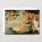 Carte La naissance de Vénus | Botticelli (Devant / Derrière)