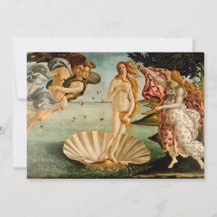 Carte La naissance de Vénus   Botticelli