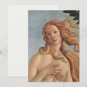 Carte La Naissance de Vénus (détail) de Sandro Botticell (Devant / Derrière)