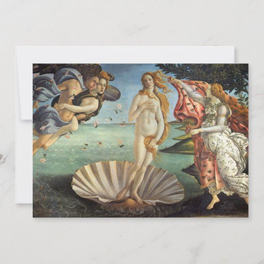 Carte La naissance de Vénus par Sandro Botticelli (Devant)