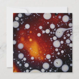 Carte La naissance des étoiles dans un liquide Abstrait
