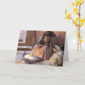 Carte La Nativité De Gari Melchers (Fleur jaune)