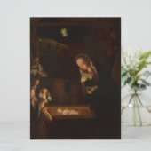 Carte La Nativité la Nuit (Naissance de Jésus, Noël) (Debout devant)