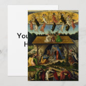 Carte La Nativité Mystique - Botticelli (Devant / Derrière)