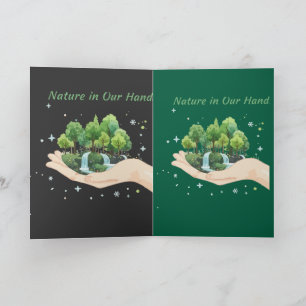Carte La nature dans nos mains Art environnemental à l'a