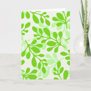 Carte La nature Feuille verte