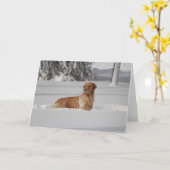 Carte La neige de Maddi (Fleur jaune)