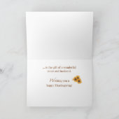 Carte La nièce et le mari sont des bénédictions à Thanks (Intérieur)