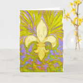 Carte La Nouvelle-Orléans Fleur De Lis (Fleur jaune)