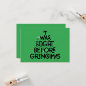 Carte La Nuit avant Grinchmas (Devant/Arrière en situation)