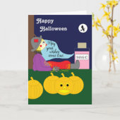 Carte La nuit de la magie d'Halloween : vide (Fleur jaune)