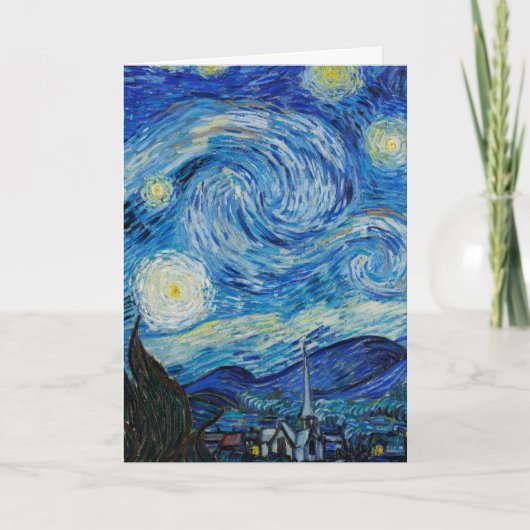 Carte la nuit étoilée 1889 par vincent van gogh (Devant)