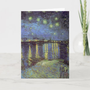 Carte La nuit étoilée de Van Gogh sur le Rhône
