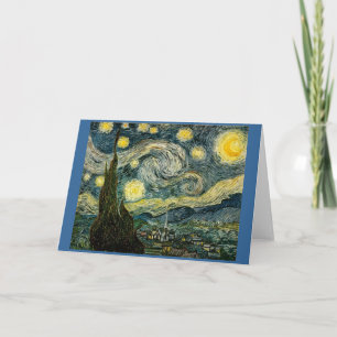 Carte La nuit étoilée de Vincent van Gogh (1889)
