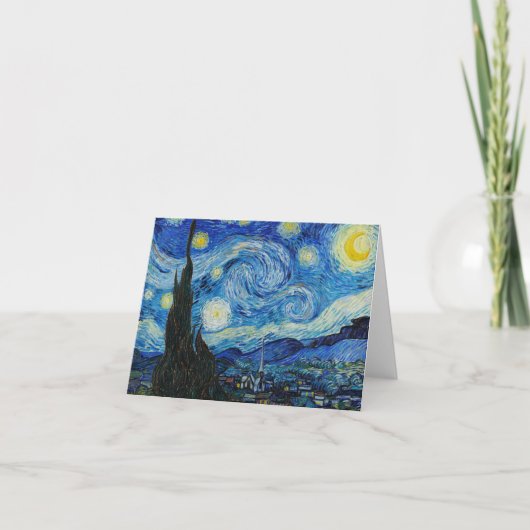 Carte La Nuit étoilée - Vincent Van Gogh (Devant)