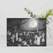 Carte La nuit sur le cimetière - Angel avec Diable (Debout devant)