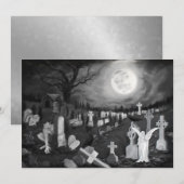 Carte La nuit sur le cimetière - Angel avec Diable (Devant / Derrière)