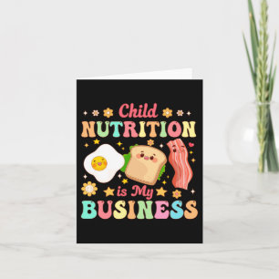 Carte La nutrition de l'enfant est le déjeuner d'affaire