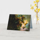 Carte la nymphe des bois (Fleur jaune)