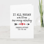 Carte Là où tout a commencé la Saint-Valentin avec amour (Devant)