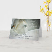 Carte La paix en hiver (Fleur jaune)