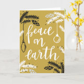 Carte La Paix Sur Terre (Fleur jaune)