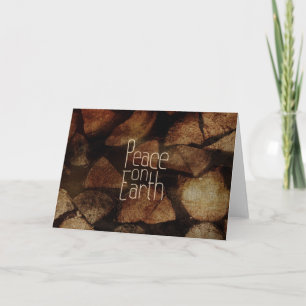 Carte La Paix sur Terre Conception de Noël 