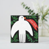 Carte La Paix sur Terre Dove Noël Noël Noël Noël Noël (Debout devant)