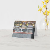 CARTE LA PALETTE CAFE PARIS NOTECARD (Fleur jaune)