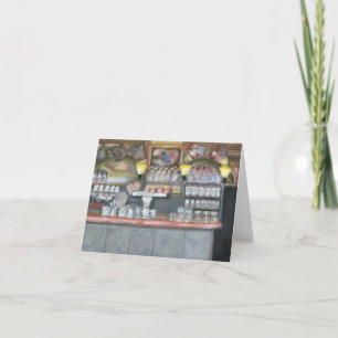 CARTE LA PALETTE CAFE PARIS NOTECARD