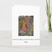 Carte La palette de l'automne (Dos)