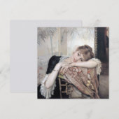 Carte La Parisienne par Albert Edelfelt 1883 (Devant / Derrière)