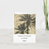 Carte La paume Tree Shadows (Dos)