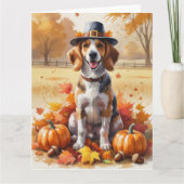 Carte La peau afghane laisse l'art Thanksgiving à l'auto (Devant)